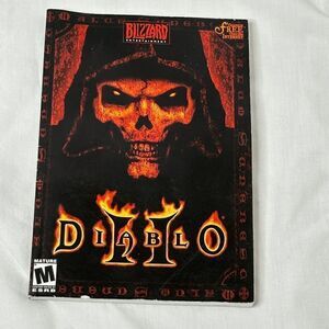 Diablo 2 PC Big Box Game Manual Book Only